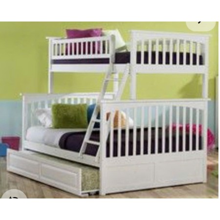 B118 Wh : Giường 3 Tầng Leo Thang - 1m / 1m2 B118 Wh : Giường 3 Tầng Leo Thang - 1m / 1m2